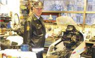 Besøk hos Politiet, før GS ble foretrukket maskin